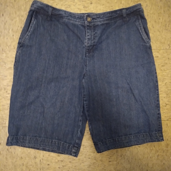 Vintage 90's Liz Claiborne Audra Plus Size Denim Bermuda Jean Shorts Siz… - Picture 11 of 13